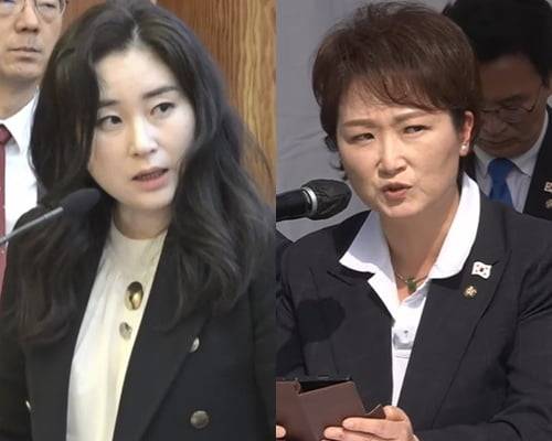 김계리 변호사(왼쪽), 이언주 더불어민주당 최고위원. / 사진=헌법재판소, 민주당 유튜브 캡처