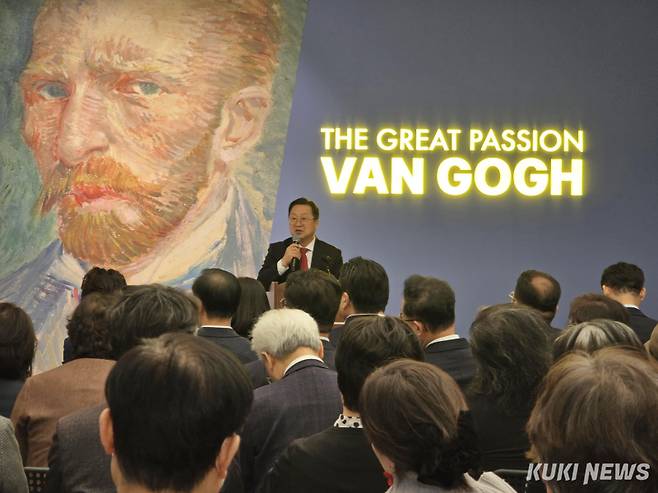 이장우 대전시장이 24일 개막식에서 "브랜드 평판 1위 도시답게 문화 일류도시로 나아가고 있다"고 말하고 있다. 사진=명정삼 기자