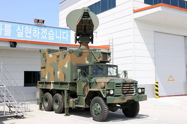 LIG넥스원의 군 위성통신 차량용 단말. [LIG넥스원 홈페이지 갈무리]