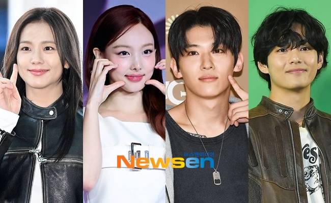 왼쪽부터 지수 나연 덱스 뷔/뉴스엔DB