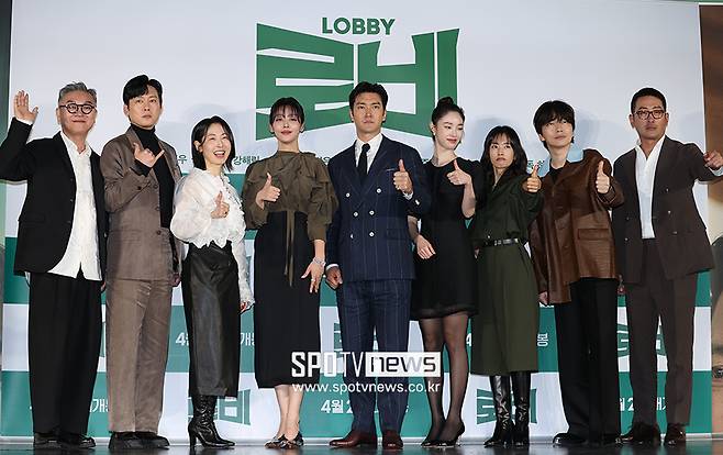 ▲ 김의성 박병은 강말금 차주영 최시원 강해림 곽선영 이동휘 하정우 ⓒ곽혜미 기자