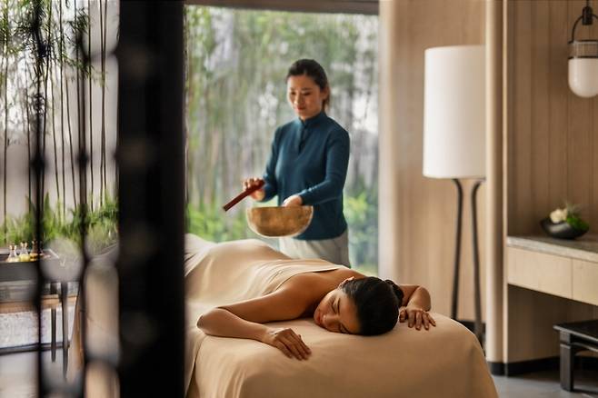 스파하는 모습 / 사진=포시즌스 호텔 쑤저우