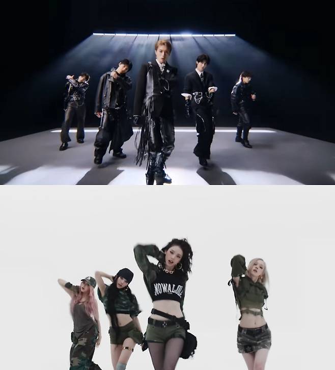 밀크 ‘이이쟝’, 에스파 ‘위플래시’ MV 캡처