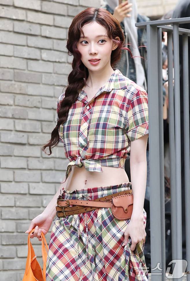 에스파 윈터가 26일 서울 용산구 폴로 랄프로렌 사운즈 한남 스토어에서 열린 오픈 행사에 참석하고 있다. ⓒ News1 권현진 기자