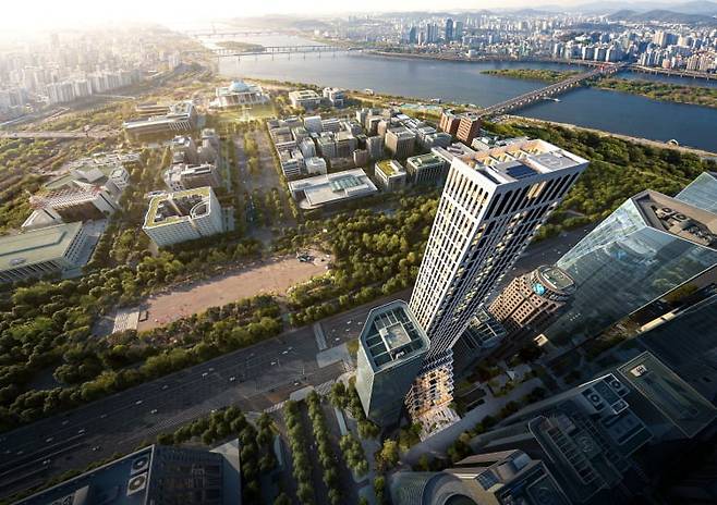 앙사나 레지던스 여의도 서울 조감도 / 현대엔지니어링 제공