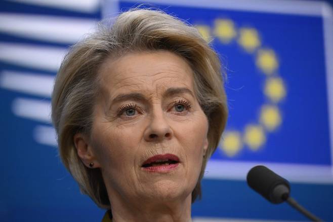 우르줄라 폰데어라이엔 유럽연합(EU) 집행위원장. [AFP]
