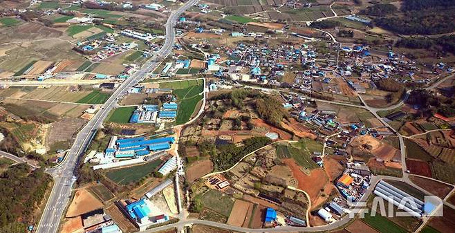 오는 2026년까지 농촌공간정비사업이 추진되는 나주 노안면 금안마을 전경. (사진=나주시 제공) photo@newsis.com