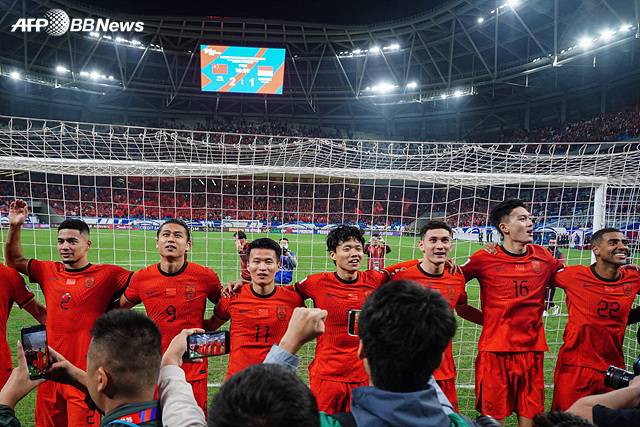 중국 축구대표팀. /AFPBBNews=뉴스1