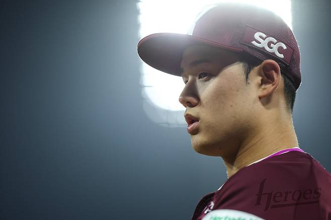 KIA전에서 5이닝 6실점으로 승리 투수가 된 키움 정현우 [키움 히어로즈 제공. 재판매 및 DB 금지]