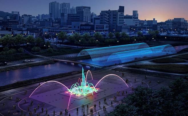 청주대교 일원 수경시설 개량사업 조감도 [청주시 제공. 재판매 및 DB 금지]