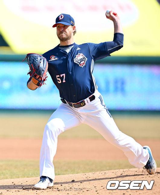 [OSEN=민경훈 기자] 두산 콜어빈 2025.03.22 / rumi@osen.co.kr