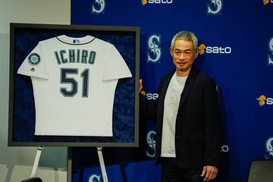 스즈키 이치로가명예의 전당 입성 기자회견을 하고 있다. /사진=시애틀 매리너스 공식 SNS