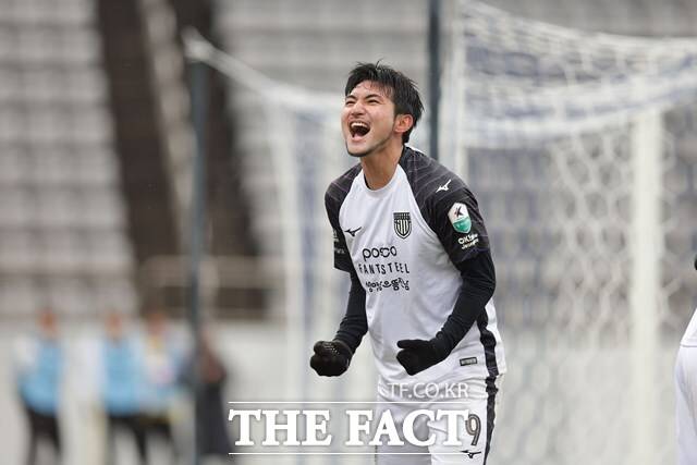 토종 공격수의 자존심을 걸고 득점왕 경쟁을 펼치고 있는 전남 하남./K리그