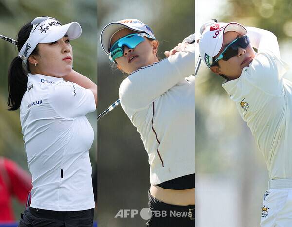 2025년 미국여자프로골프(LPGA) 투어 포드 챔피언십 프리젠티드 바이 와일드 호스 패스에 출전한 윤이나, 김세영, 김효주 프로. 사진제공=ⓒAFPBBNews = News1