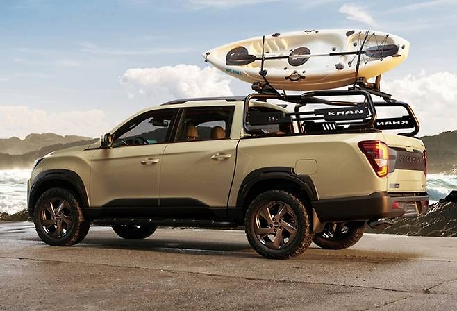 무쏘로 진화한 렉스턴 스포츠&칸  [사진제공=KGM]