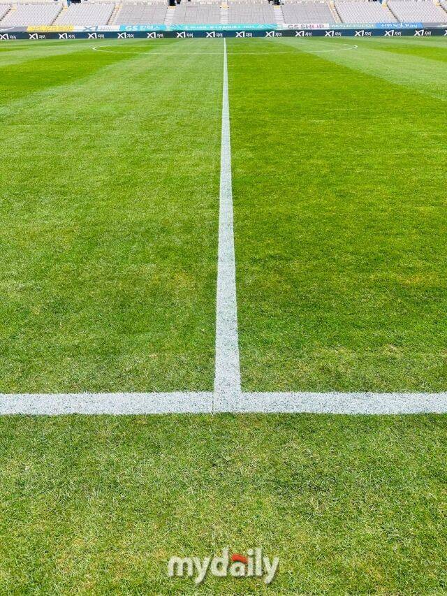 29일 FC서울과 대구FC의 경기가 펼쳐지는 서울월드컵경기장의 그라운드 상태/최병진 기자