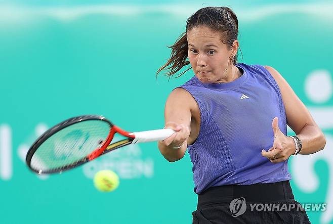 2024년 9월 코리아오픈에 출전한 카사트키나 [연합뉴스 자료사진]