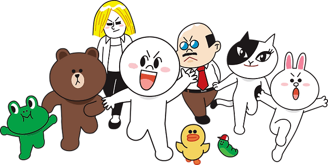 라인.png 카카오 프렌즈 vs 라인 프렌즈 카카오 프렌즈 vs 라인 프렌즈