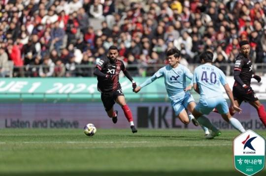 29일 서울월드컵경기장에서 열린 서울과 대구의 경기 모습