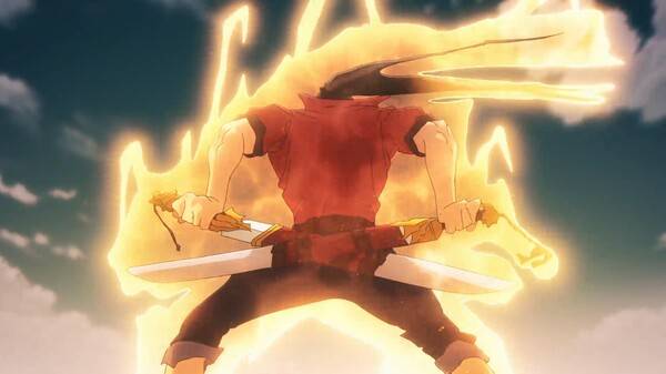 - 국가권력급 헌터 '류즈캉'의 전투 장면도 짧게 등장했다 [출처: 나혼렙 애니 2기 中]