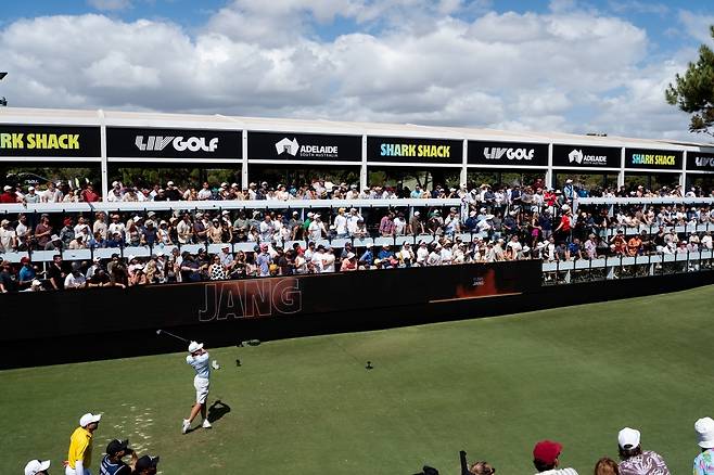 LIV(리브) 골프에서 활약 중인 장유빈. (쿠팡플레이 제공)