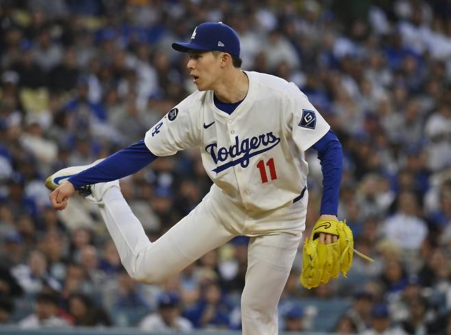 사사키는 30일 디트로이트전에서 2이닝을 채우지 못하고 교체됐다. UPI연합뉴스