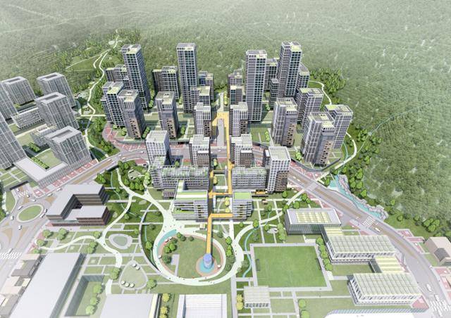 구룡마을 도시개발사업 설계공모 당선 조감도. SH 제공