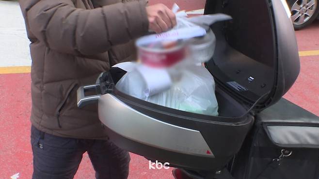 ▲ 배달 라이더 자료이미지&nbsp;