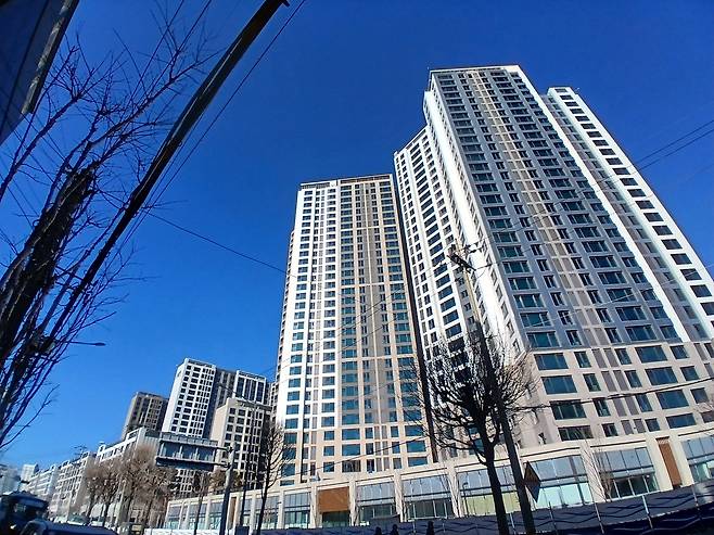 4일 서울 성북구 장위동의 장위자이레디언트 공사 현장. 해당 단지는 3월 말부터 입주가 시작될 에정이다. 김희량 기자