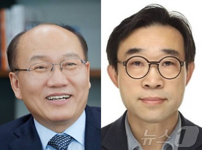 한명호 전 LX하우시스 사장(왼쪽), 윤기철 현대리바트 사장(오른쪽)/뉴스1 DB