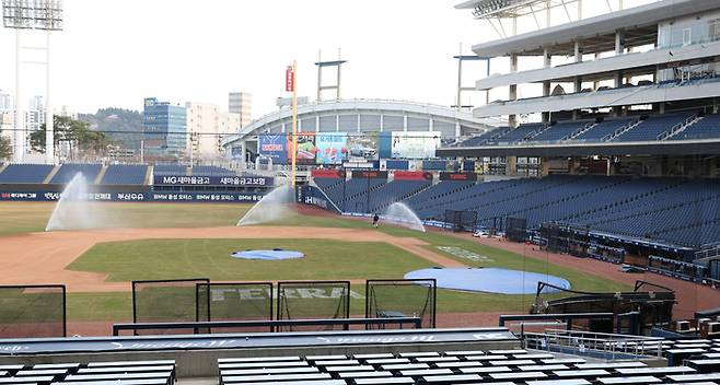 4월 1일부터 창원NC파크에서 열릴 예정이던 NC-SSG전이 연기됐다. 2025.3.31 연합뉴스