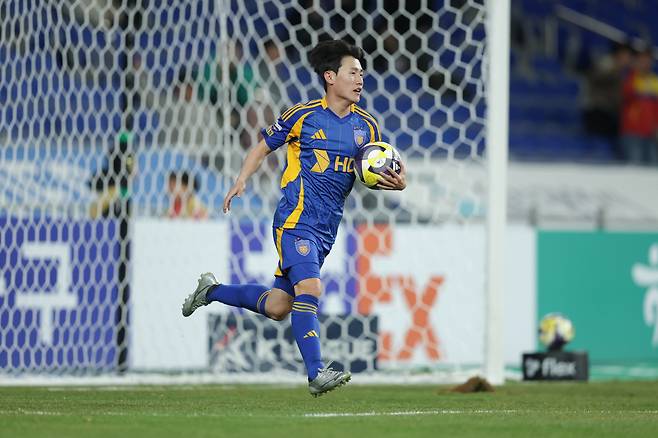 울산문수축구경기장/ K리그1/ 울산HDFC vs 대전하나시티즌/ 울산 이희균 득점/ 골 세레머니/ 사진 김정수