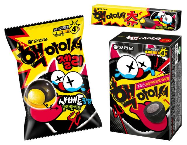 오리온의 ‘핵아이셔' 3종. 사진제공=오리온