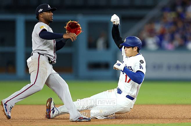 ▲ 오타니는 이날 안타를 치지는 못했지만 볼넷 2개와 도루 1개를 추가하며 여전히 높은 출루율을 과시하고 있다