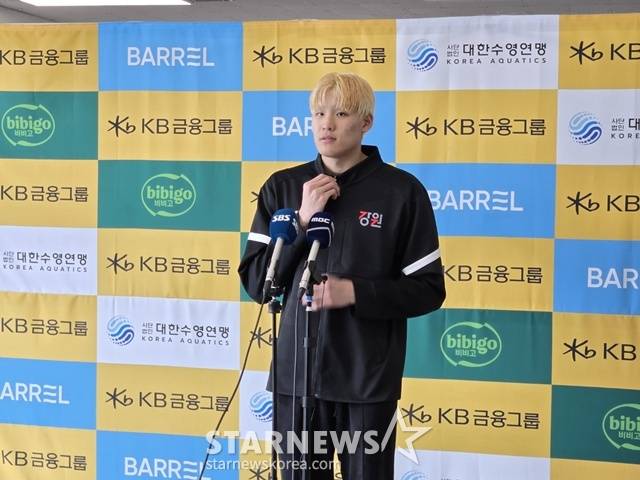 경기 후 인터뷰하는 김영범. /사진=이원희 기자