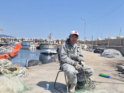 주민 대피에 일조한 외국인 선원 수기안토씨 [촬영 손대성]