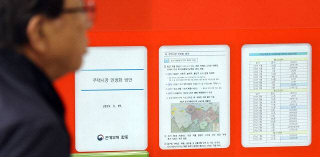 지난달 20일 서울 송파구의 한 부동산 중개업소 앞에 정부 관계부처가 발표한 주택시장 안정화 방안이 붙어있다. (사진=연합뉴스)