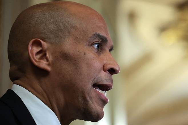 미국 민주당 소속 코리 부커 상원의원(뉴저지주). 사진=AFP 연합뉴스