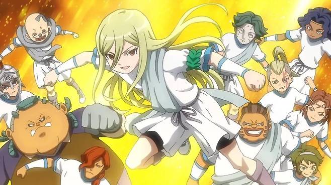 썬더일레븐 제우스중 첫등장 연출 래전드