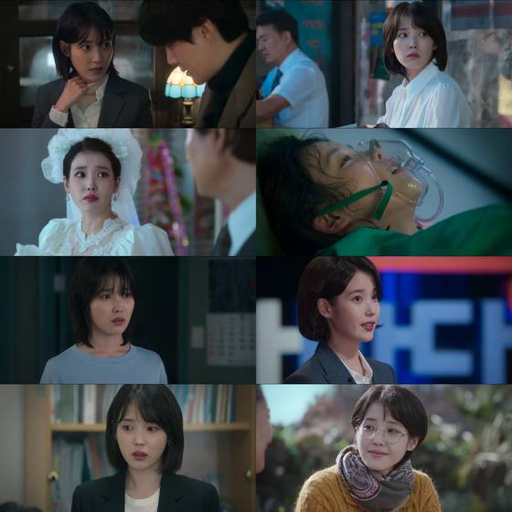 양관식, 오애순의 장녀 양금명을 연기한 아이유. 오애순의 청년시절과 함께 1인 2역을 맡았다. 사진 넷플릭스