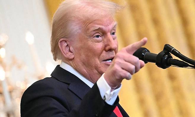 도널드 트럼프 미국 대통령. AFP연합뉴스