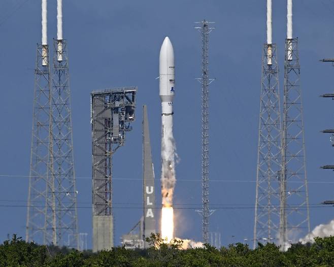 2023년 10월 6일 아마존은 유나이티드 론치 얼라이언스 아틀라스 V 로켓을 이용해 케이프 커내버럴 우주군 기지의 콤플렉스 41에서 프로젝트 카이퍼 시험 위성을 발사했다. UPI/연합뉴스 제공