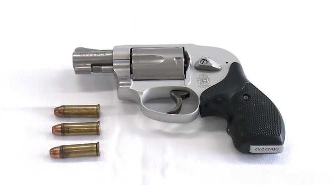 미국인 관광객이 일본에 실수로 반입한 권총.