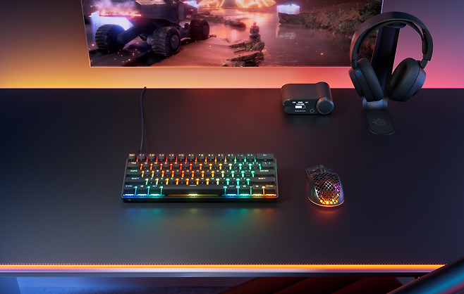 ▲ 키보드의 귀여운 모습도 그렇지만, 육안으로도 쾌적해진 책상 위가 눈에 띌지도 모르겠다