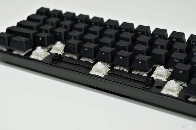 ▲ 키보드 타건에서 가장 중요하다고 할 수 있는 스페이스 바에 공들인 모습이 눈에 띈다