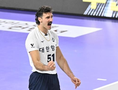 대한항공의 외국인 선수 카일 러셀. 사진[연합뉴스]