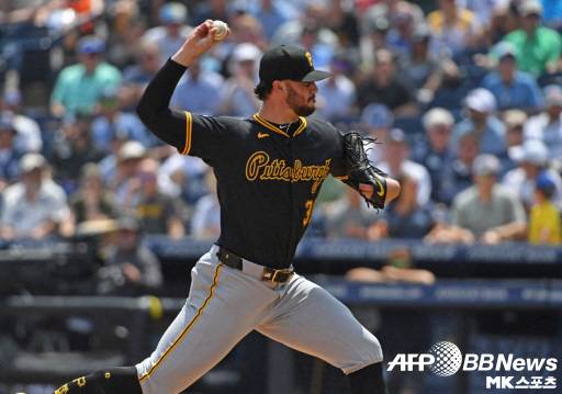 스킨스는 이날 7이닝 1실점(비자책) 호투했다. 사진(美 탬파)=ⓒAFPBBNews = News1