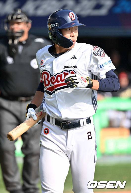 [OSEN=민경훈 기자] 두산 김민석. 2025.03.14 /