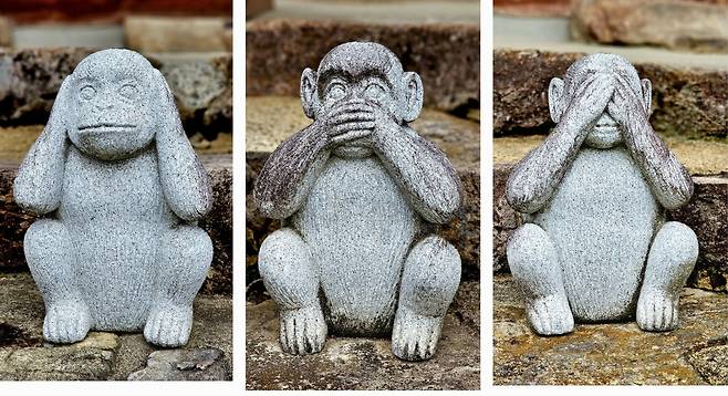완주 위봉사 원숭이 석상.&nbsp; 최현태 기자