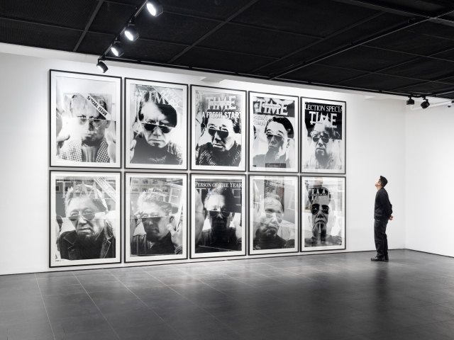 곽덕준의 작품 '대통령과 곽' 연작이 갤러리현대 신관 지하 공간에 전시돼 있다. /자료제공=갤러리현대